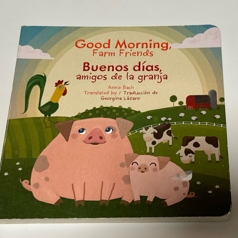 Good Morning Farm Friends Board Book / English & Spanish Children’s Book